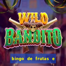 bingo de frutas e legumes para imprimir